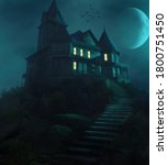 Spooky Halloween Haunted Manor...