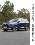 Small photo of Istanbul, Turkey - January 11 2023 : Nissan X-Trail e-Power is a compact crossover SUV by the Japanese car manufacturer Nissan.