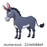 Donkey Cartoon Animal...