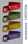 modern vector numbered banners. ... | Shutterstock .eps vector #139557236
