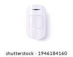 Motion sensor against a white background. Security system equipment.