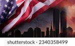 Patriot day banner template....