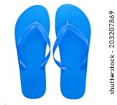 Blue Beach Sandals Flip Flops ...