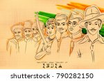 Illustration Of Tricolor India...