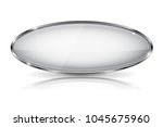 white glass 3d button with...