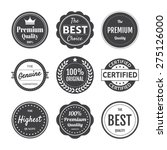 premium quality emblem... | Shutterstock .eps vector #275126000