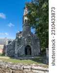 Small photo of Beautiful ancient chapel Saint Fiacre in Brittany