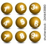 vector lottery   bingo number... | Shutterstock .eps vector #264643880