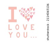 i love you sign. saint... | Shutterstock .eps vector #2114065136