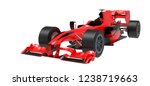 Red 3d Formula Car Isolated On...