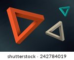 3d triangles | Shutterstock .eps vector #242784019
