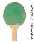 Pingpong racket isolated on...