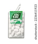 Small photo of Anapa, Russia, December 10 , 2022 Tic Tac mint, used to refresh the mouth, cooling breath and gives off a pleasing smell . Tic Tac is a brand of small, hard mints, produced by Ferrero.