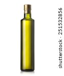 Olive Oil Bottle On White ...