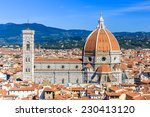 The Cathedral and the Brunelleschi Dome. Florence, Italy