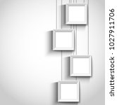 hanging modern photo frame | Shutterstock .eps vector #1027911706