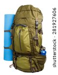 Packed Camping Backpack With...