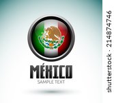modern mexico icon   emblem ... | Shutterstock .eps vector #214874746