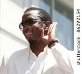 Small photo of LOS ANGELES - MAY 2: Actor-rapper Sean 'P Diddy' Combs attends the ceremony honoring him with a star on the Hollywood Walk of Fame on May 2, 2008 on Hollywood Boulevard in Los Angeles, California