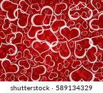 love valentines hearts... | Shutterstock . vector #589134329