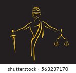Échelles de justice Logo Photo stock libre - Public Domain Pictures