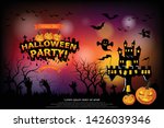 halloween lettering halloween... | Shutterstock .eps vector #1426039346