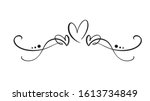 heart love sign logo. design... | Shutterstock .eps vector #1613734849
