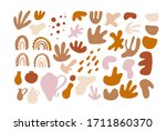 big set of hand drawn various... | Shutterstock .eps vector #1711860370