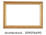 gold vintage frame isolated on... | Shutterstock . vector #309056690