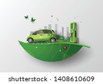 concept of environmentally... | Shutterstock .eps vector #1408610609