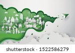 concept of eco with happy... | Shutterstock .eps vector #1522586279