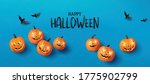 happy halloween greeting banner ... | Shutterstock .eps vector #1775902799