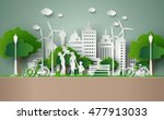 concept of eco   earth day and... | Shutterstock .eps vector #477913033