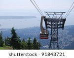 Gondola Ride to Grouse Mountain Top, North  Vancouver Canada
