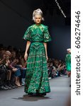 Small photo of PARIS, FRANCE - MARCH 02, 2017: A model walks the runway at the Manish Arora Ready to Wear fashion show as part of the Paris Fashion Week Womenswear Fall/Winter 2017/2018