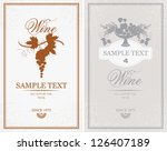 two vector labels for wine... | Shutterstock .eps vector #126407189