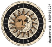 Vector Circle Of The Zodiac...