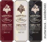 vector set of vertical wine... | Shutterstock .eps vector #1660865683