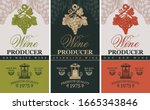 vector set of three labels for... | Shutterstock .eps vector #1665343846