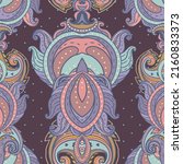 floral paisley indian vector... | Shutterstock .eps vector #2160833373