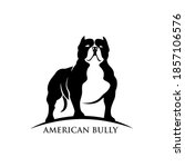 american bully dog isolated... | Shutterstock .eps vector #1857106576