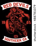 Motorcycle Club Badge Devil...