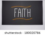 the word faith written on big... | Shutterstock . vector #180020786