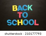 colourful back to school... | Shutterstock . vector #210177793