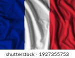France flag realistic waving for design on independence day or other state holiday