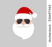 Hipster Santa Claus With Cool...