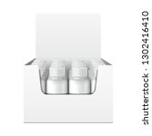 mockup display holder box... | Shutterstock .eps vector #1302416410