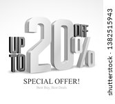 up to 20  off special offer... | Shutterstock .eps vector #1382515943