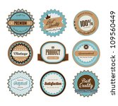 set of retro badge collection | Shutterstock .eps vector #109560449
