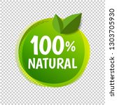 natural label isolated... | Shutterstock .eps vector #1303705930
